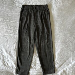 MADEWELL Plaid Trouser Pull On Pant